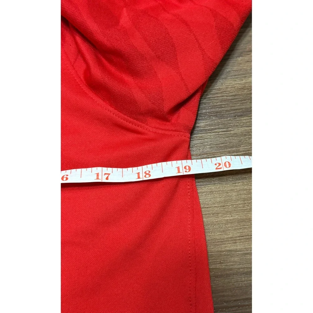 Nike Dri-FIT Strike 21 Soccer Drill Top Red Quarter Zip Training Pullover Sz M